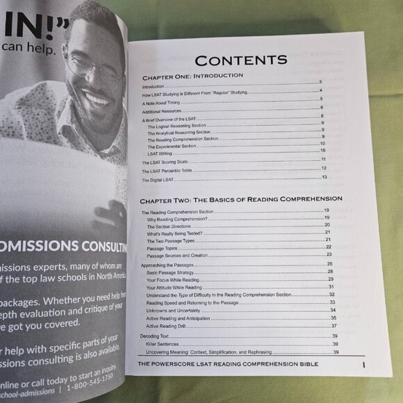 PowerScore LSAT Reading Comprehension Bible - 2022 Edition Law School Exam Prep - Picture 2 of 8